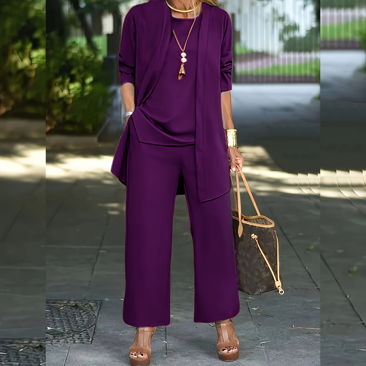 BEAUMONT NICE | ENSEMBLE PANTALON EN TROIS PIÈCES POUR FEMMES