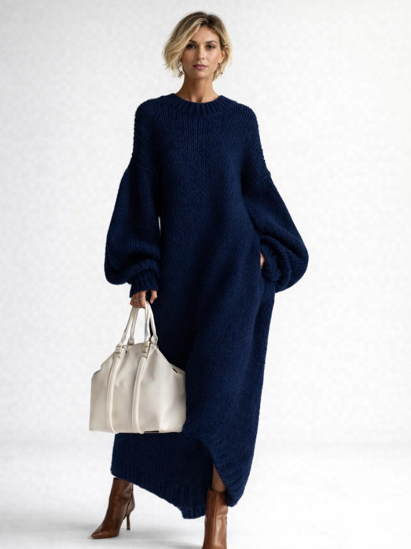 BEAUMONT NICE | ROBE MAXI TEXTURÉE OVERSIZED POUR FEMMES