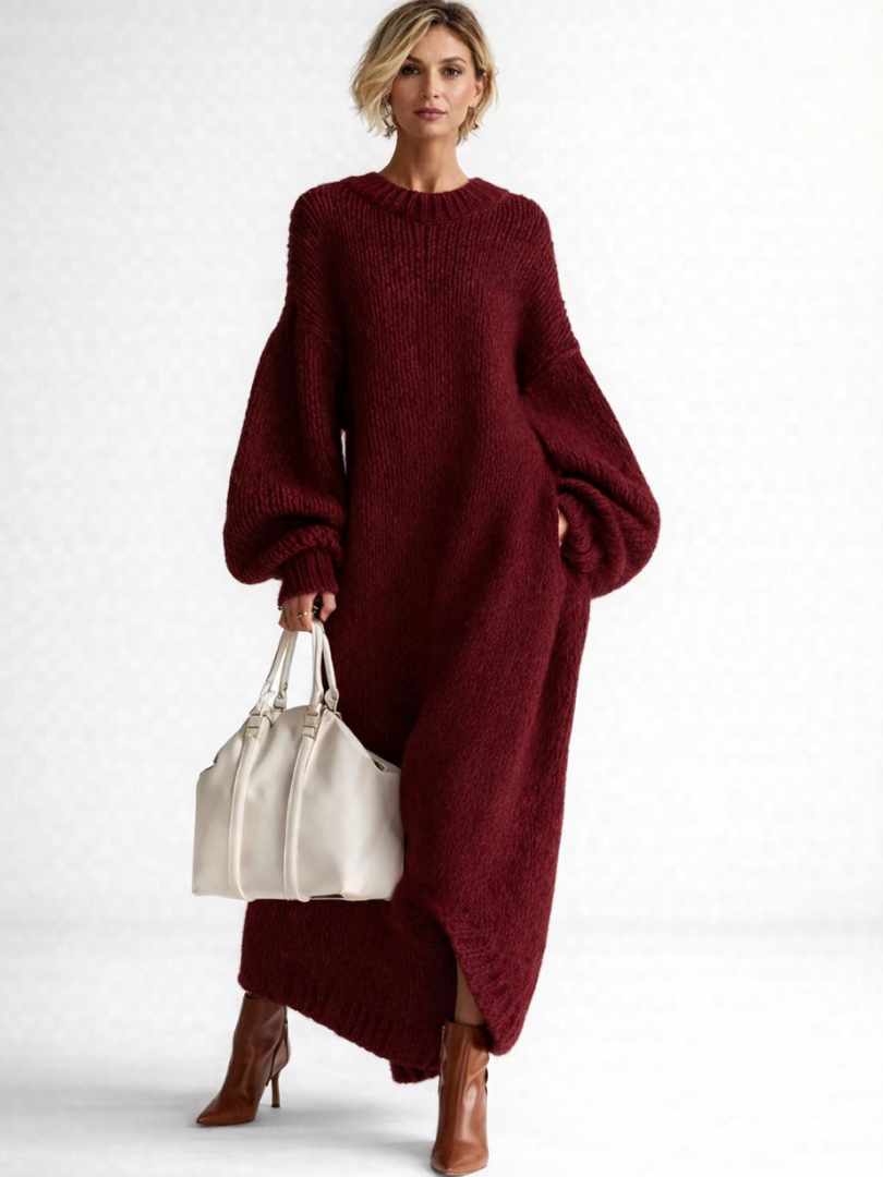 BEAUMONT NICE | ROBE MAXI TEXTURÉE OVERSIZED POUR FEMMES