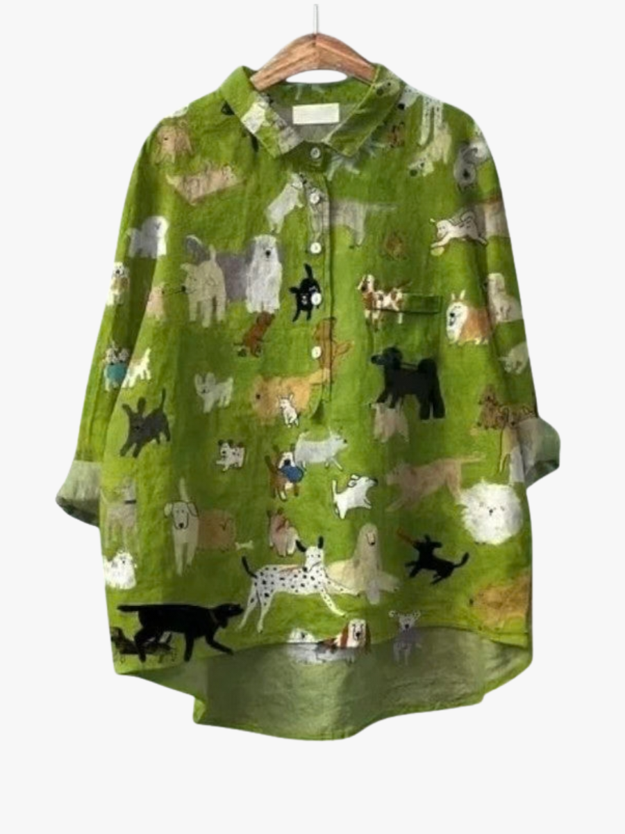 BEAUMONT NICE | BLOUSE IMPRIMÉ ANIMAUX POUR FEMMES