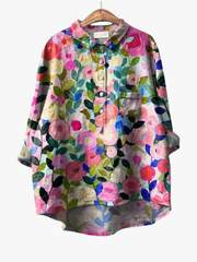 BEAUMONT NICE | CHEMISIER FLORAL ARTISTIQUE POUR FEMMES