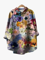 BEAUMONT NICE | BLOUSE FLEURIE ARTISTIQUE POUR FEMMES