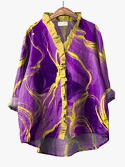 BEAUMONT NICE | BLOUSE MARBRE ARTISTIQUE POUR FEMMES