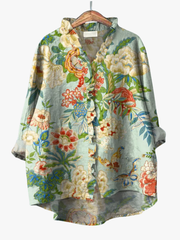BEAUMONT NICE | BLOUSE FLEURS ORNEMENTALES POUR FEMMES