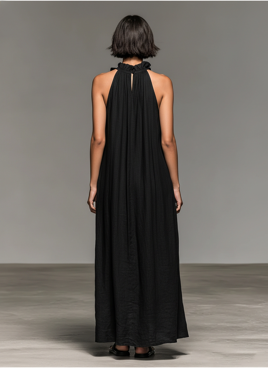 BEAUMONT NICE | ROBE MAXI VOLANTÉE POUR FEMMES
