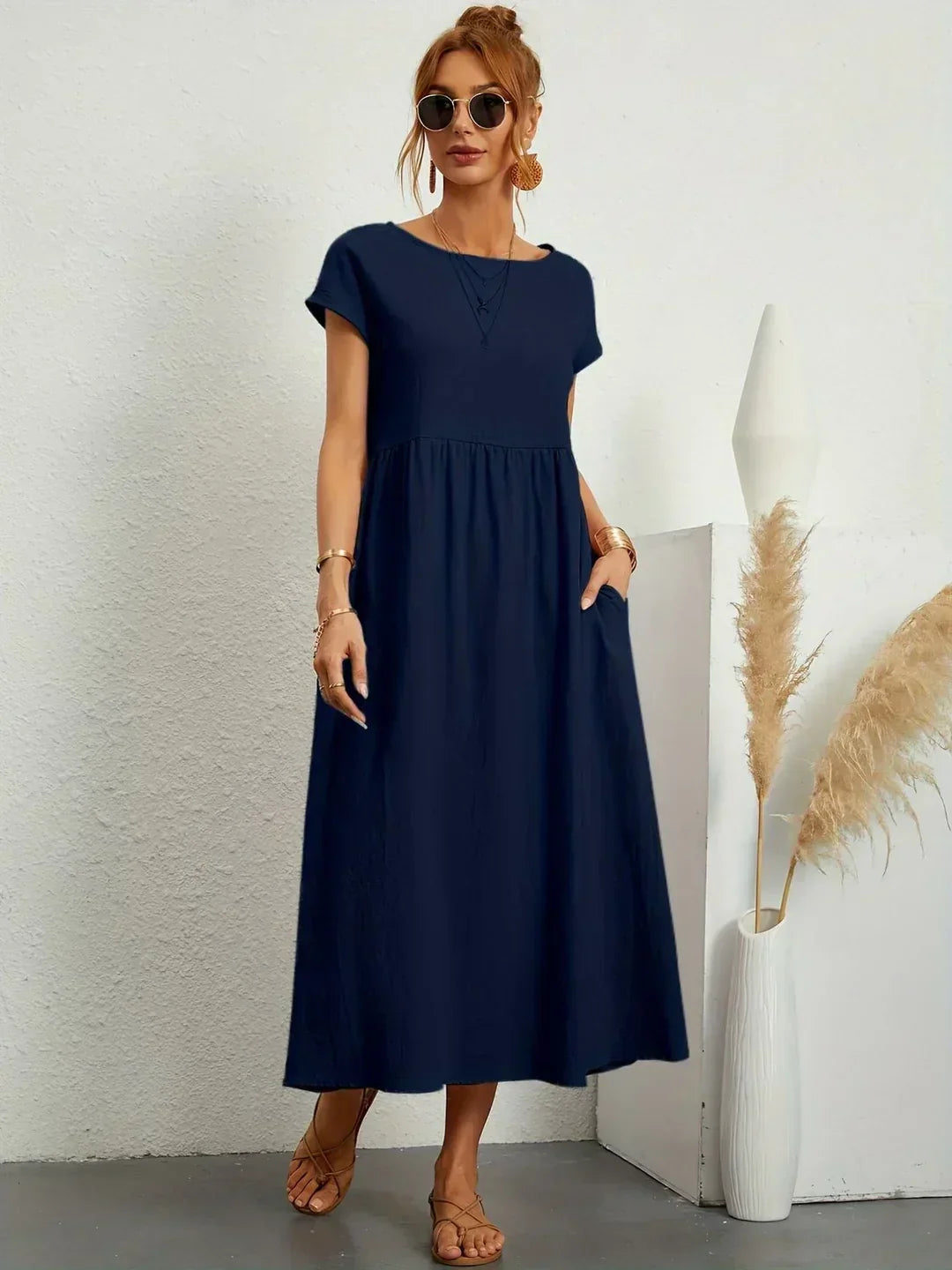 BEAUMONT NICE | ROBE MIDI PLISSEE POUR FEMMES