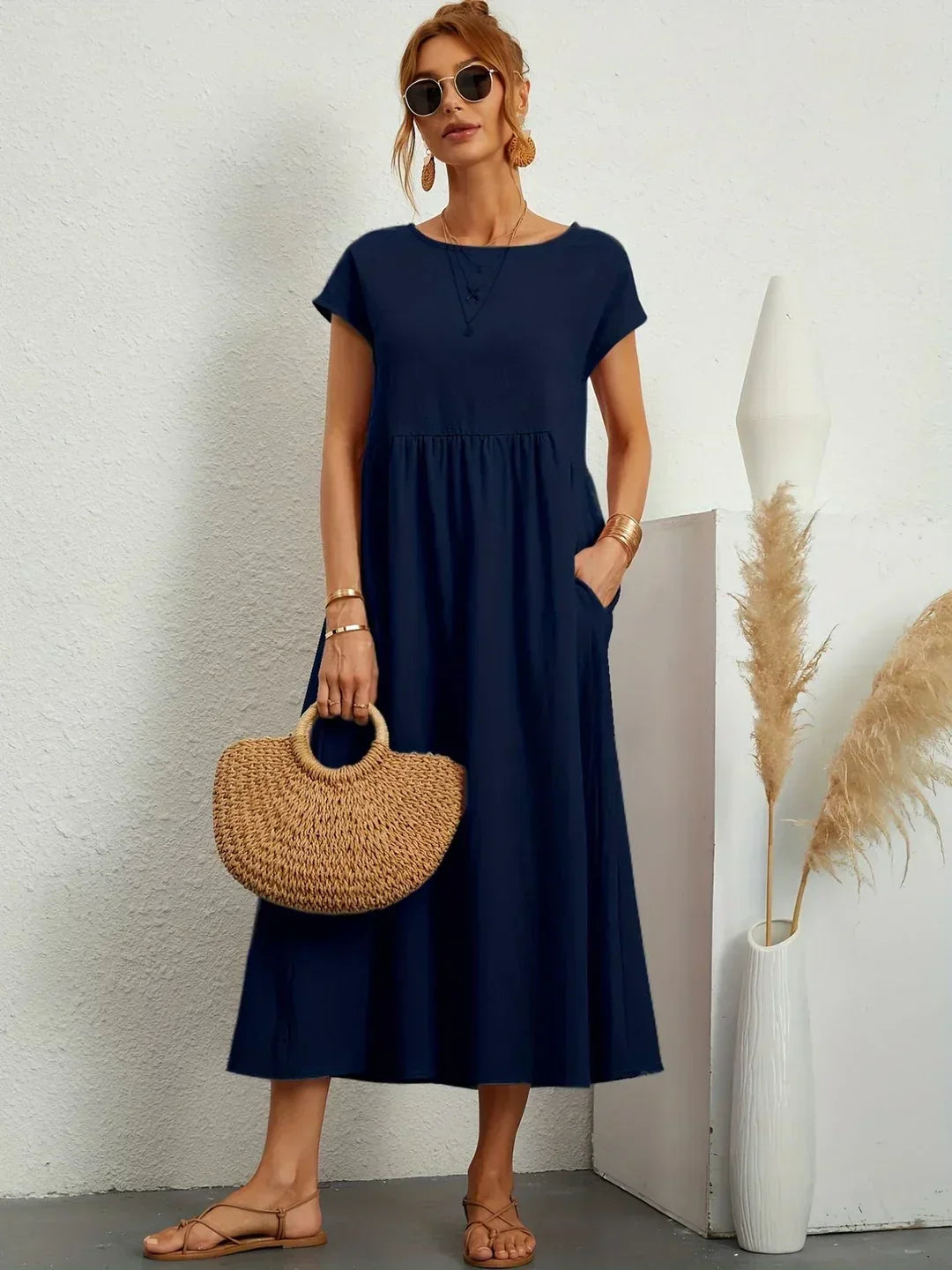 BEAUMONT NICE | ROBE MIDI PLISSEE POUR FEMMES