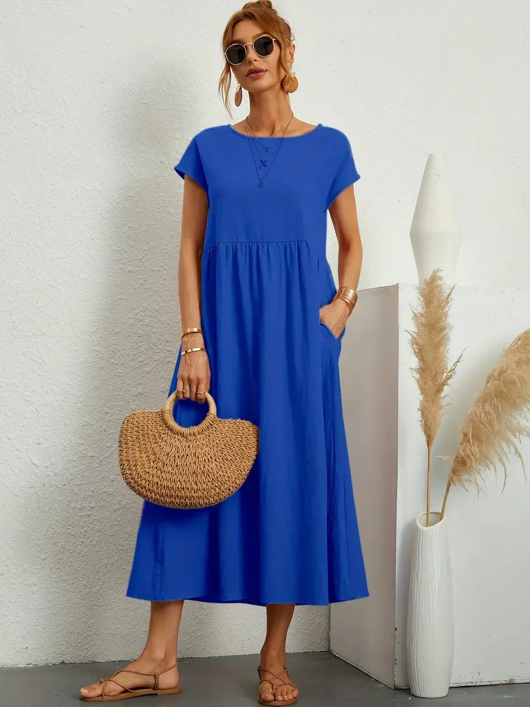 BEAUMONT NICE | ROBE MIDI PLISSEE POUR FEMMES
