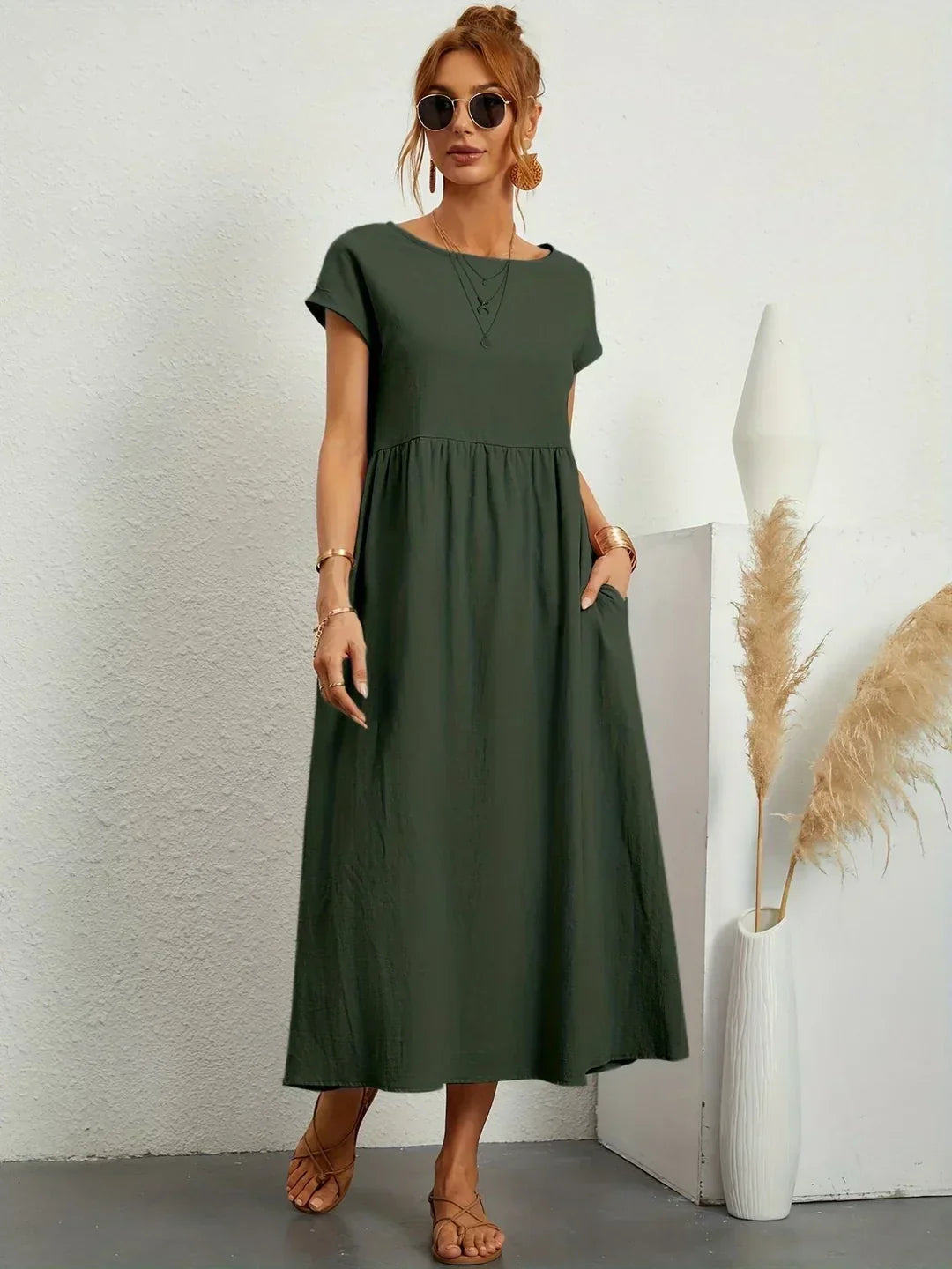 BEAUMONT NICE | ROBE MIDI PLISSEE POUR FEMMES