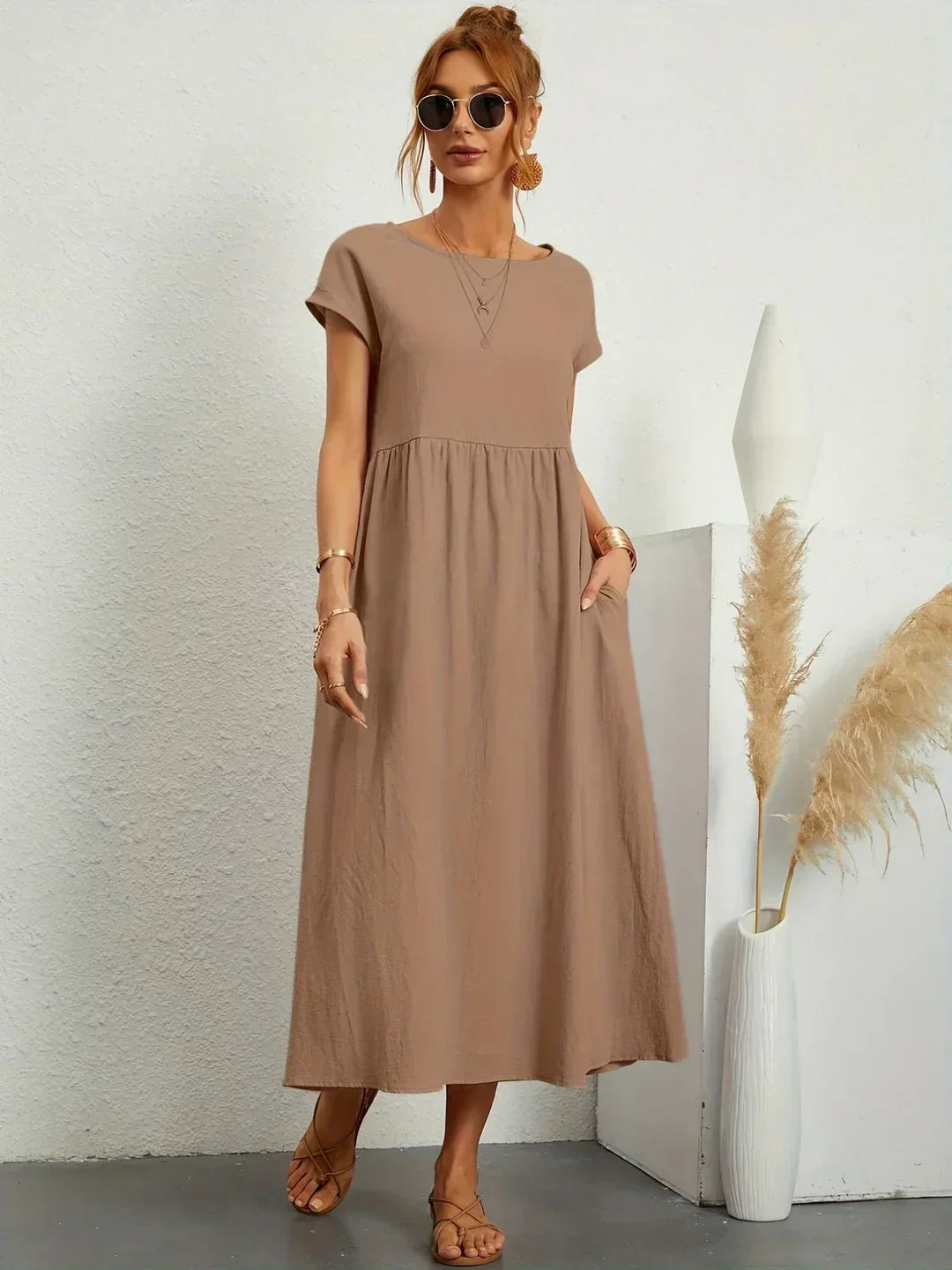 BEAUMONT NICE | ROBE MIDI PLISSEE POUR FEMMES