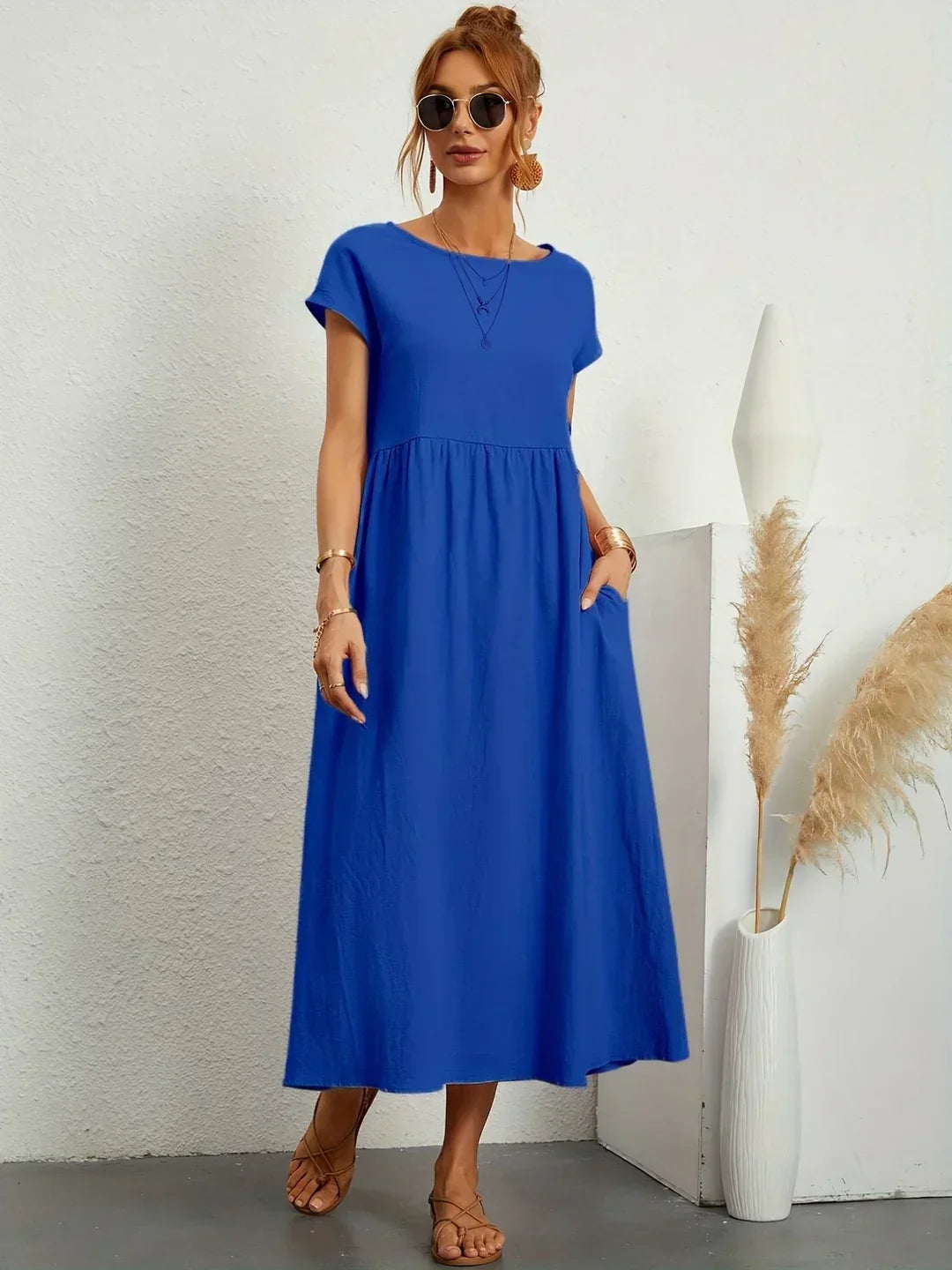 BEAUMONT NICE | ROBE MIDI PLISSEE POUR FEMMES