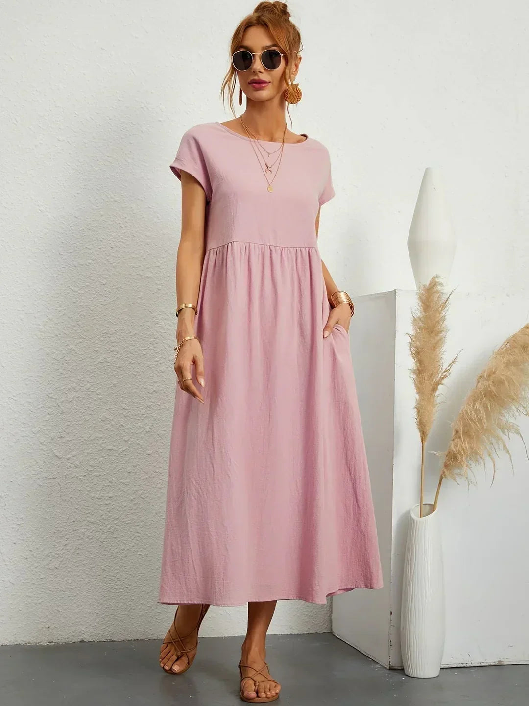 BEAUMONT NICE | ROBE MIDI PLISSEE POUR FEMMES