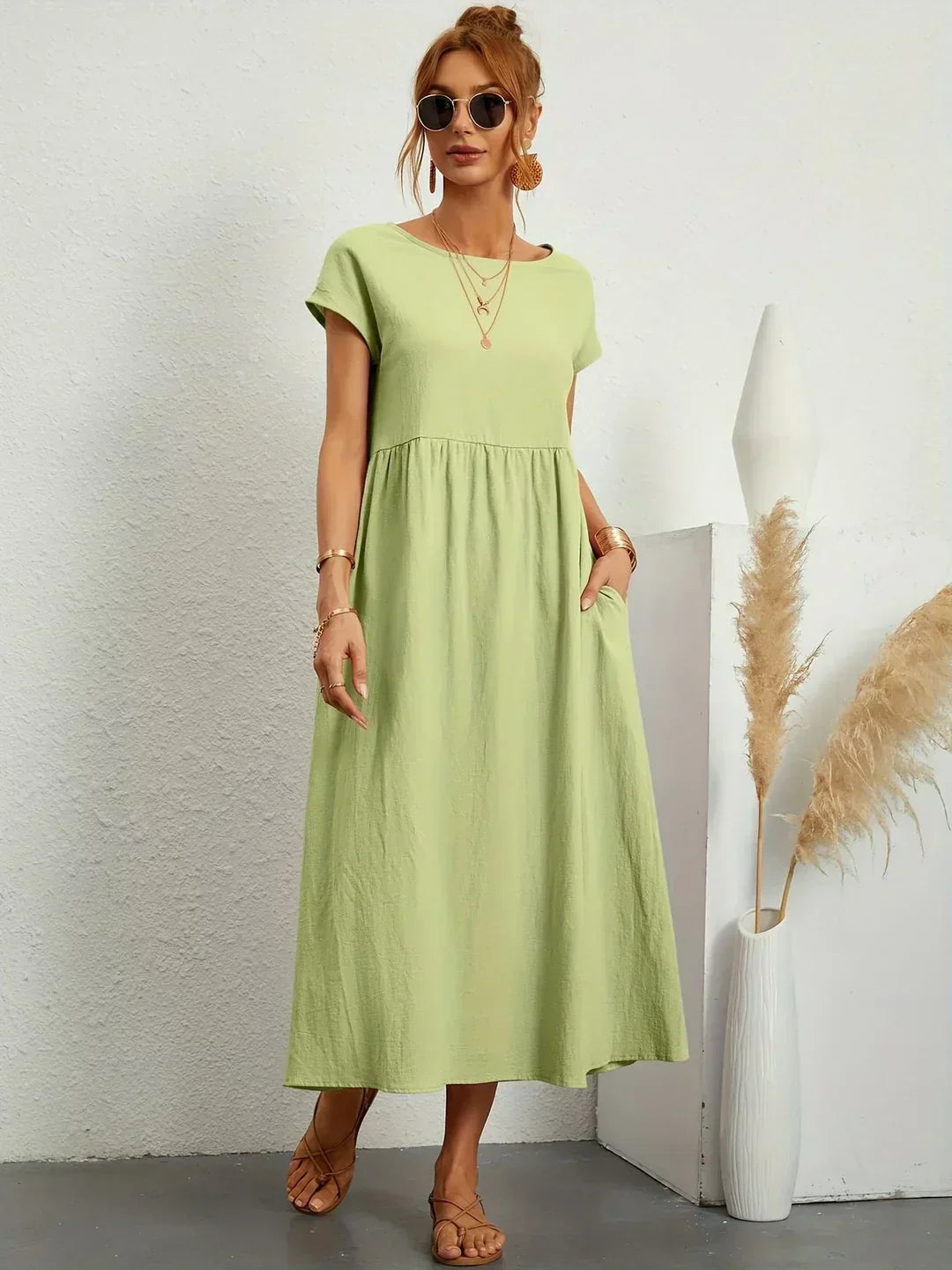 BEAUMONT NICE | ROBE MIDI PLISSEE POUR FEMMES