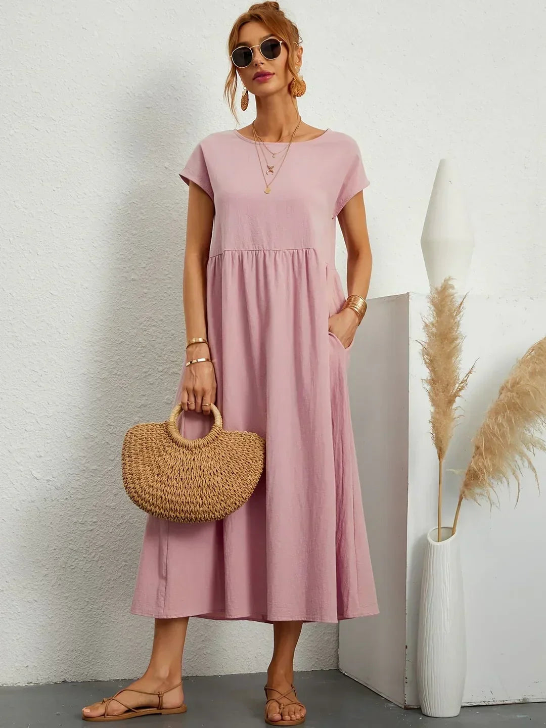 BEAUMONT NICE | ROBE MIDI PLISSEE POUR FEMMES