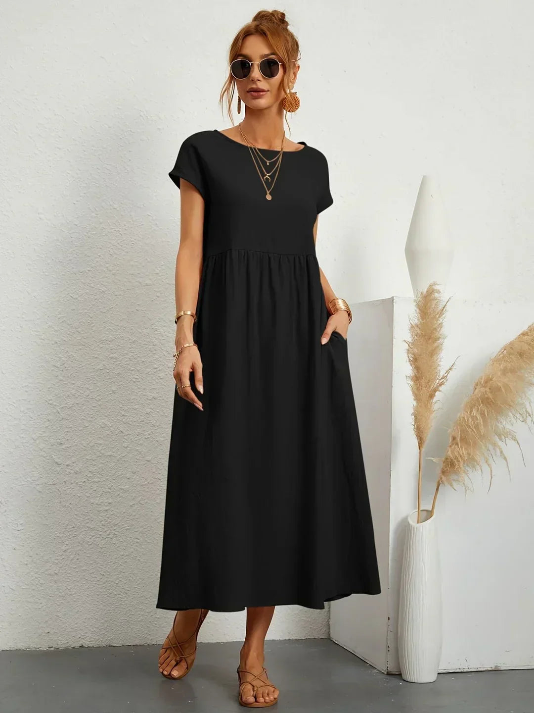 BEAUMONT NICE | ROBE MIDI PLISSEE POUR FEMMES