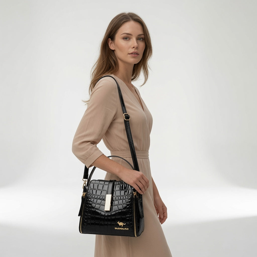 BEAUMONT NICE | SAC À MOTIF CROCODILE POUR FEMMES