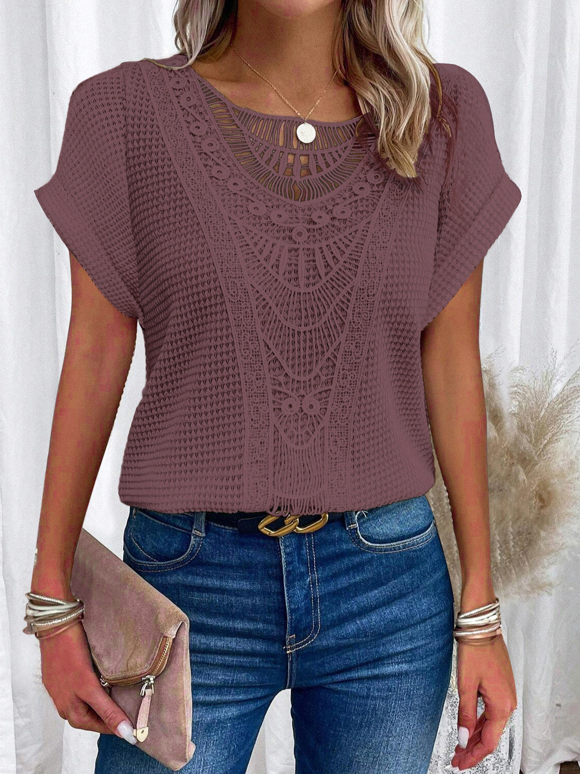 BEAUMONT NICE | T-SHIRT EN DENTELLE POUR FEMMES