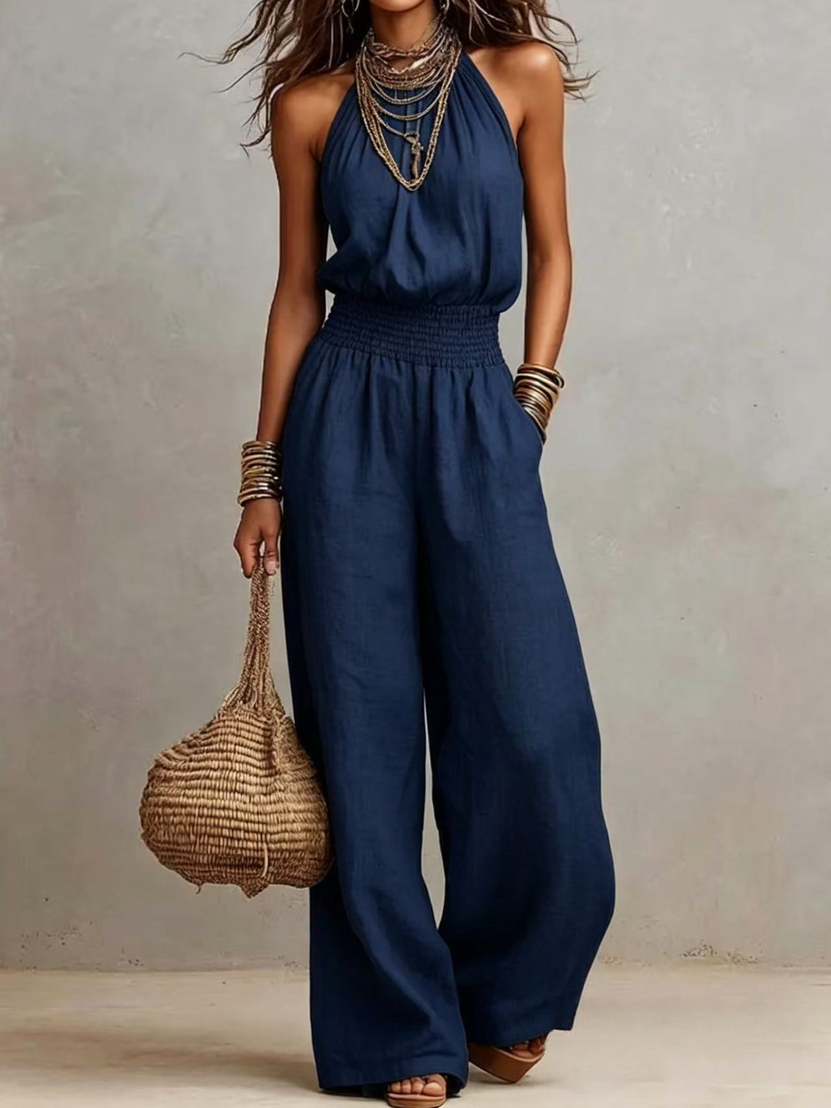 BEAUMONT NICE | CHIC SALOPETTE À JAMBES LARGES POUR FEMMES