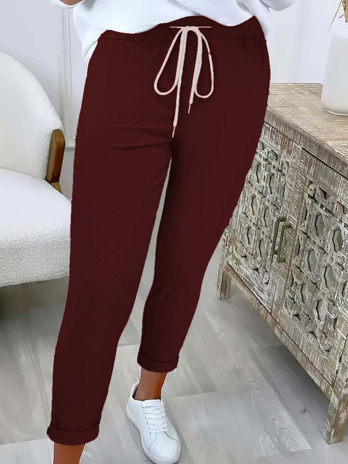 BEAUMONT NICE | PANTALONS MODERNES À CORDON DE SERRAGE POUR FEMMES