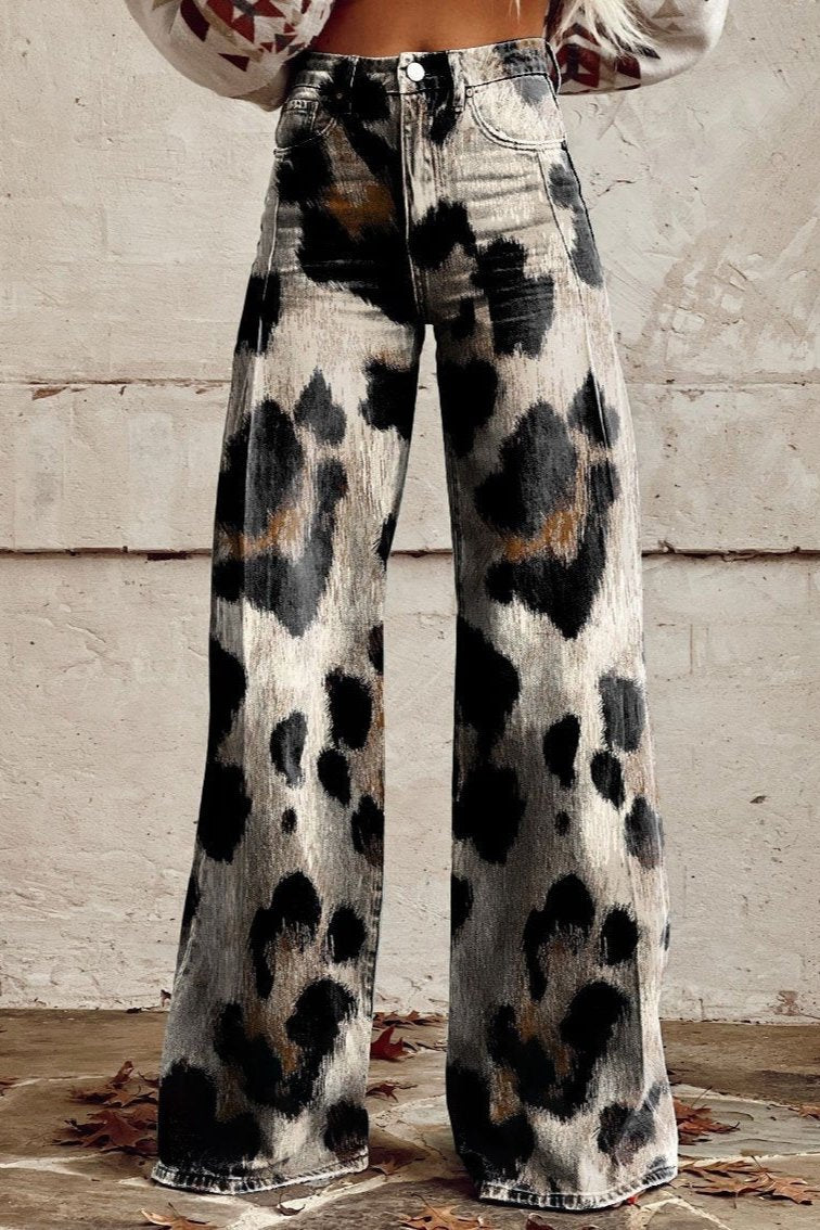BEAUMONT NICE | PANTALON IMPRIMÉ FÉLIN POUR FEMMES