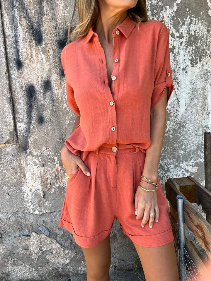 BEAUMONT NICE | ENSEMBLE COURT EN LIN POUR FEMMES
