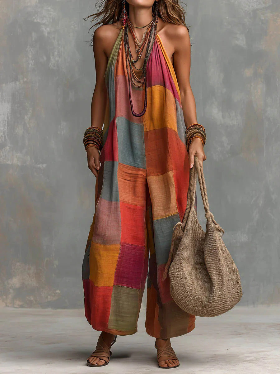 BEAUMONT NICE | COMBINAISON PATCHWORK BOHÈME POUR FEMMES
