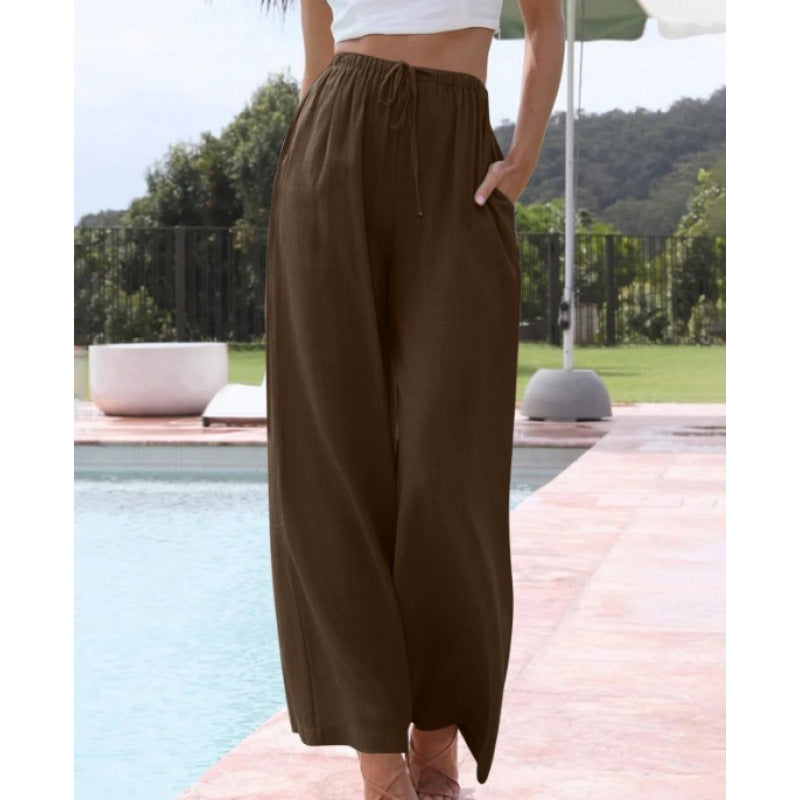 BEAUMONT NICE | PANTALONS CLASSIQUES À JAMBES LARGES POUR FEMMES