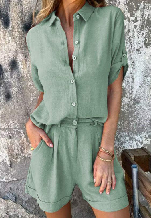 BEAUMONT NICE | ENSEMBLE COURT EN LIN POUR FEMMES