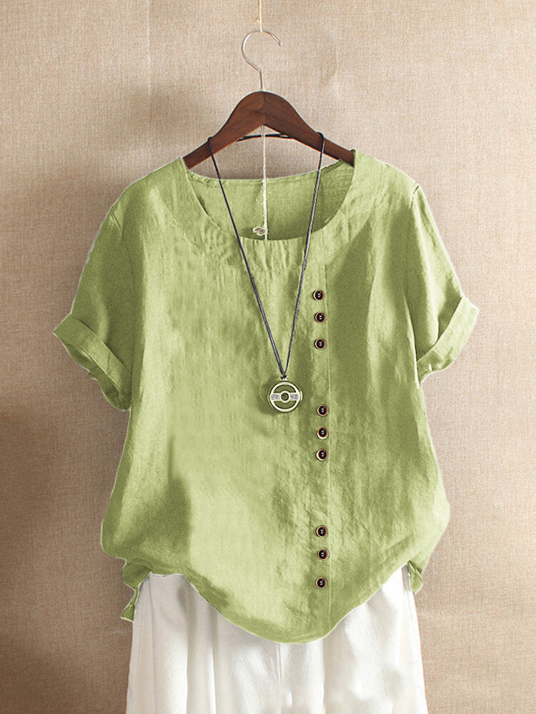 BEAUMONT NICE | BLOUSE EN COTON À BOUTONS POUR FEMMES