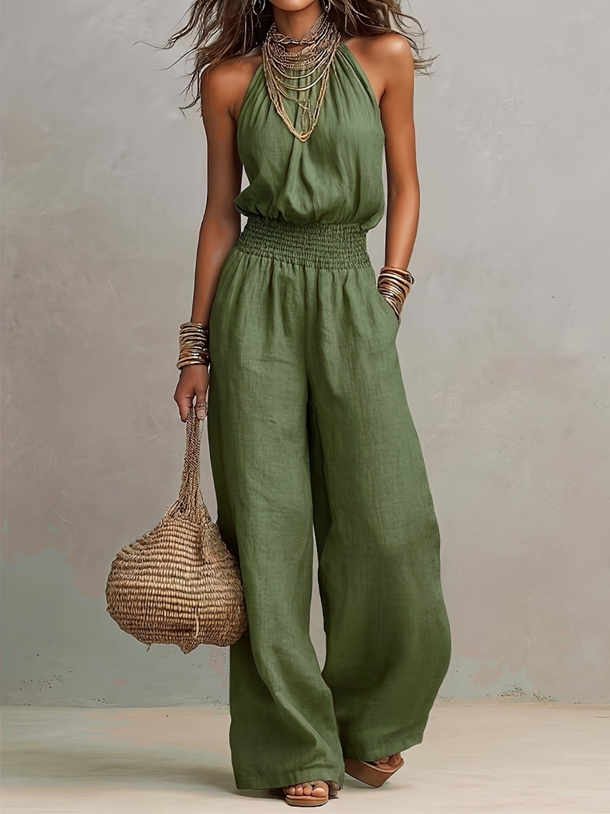 BEAUMONT NICE | CHIC SALOPETTE À JAMBES LARGES POUR FEMMES