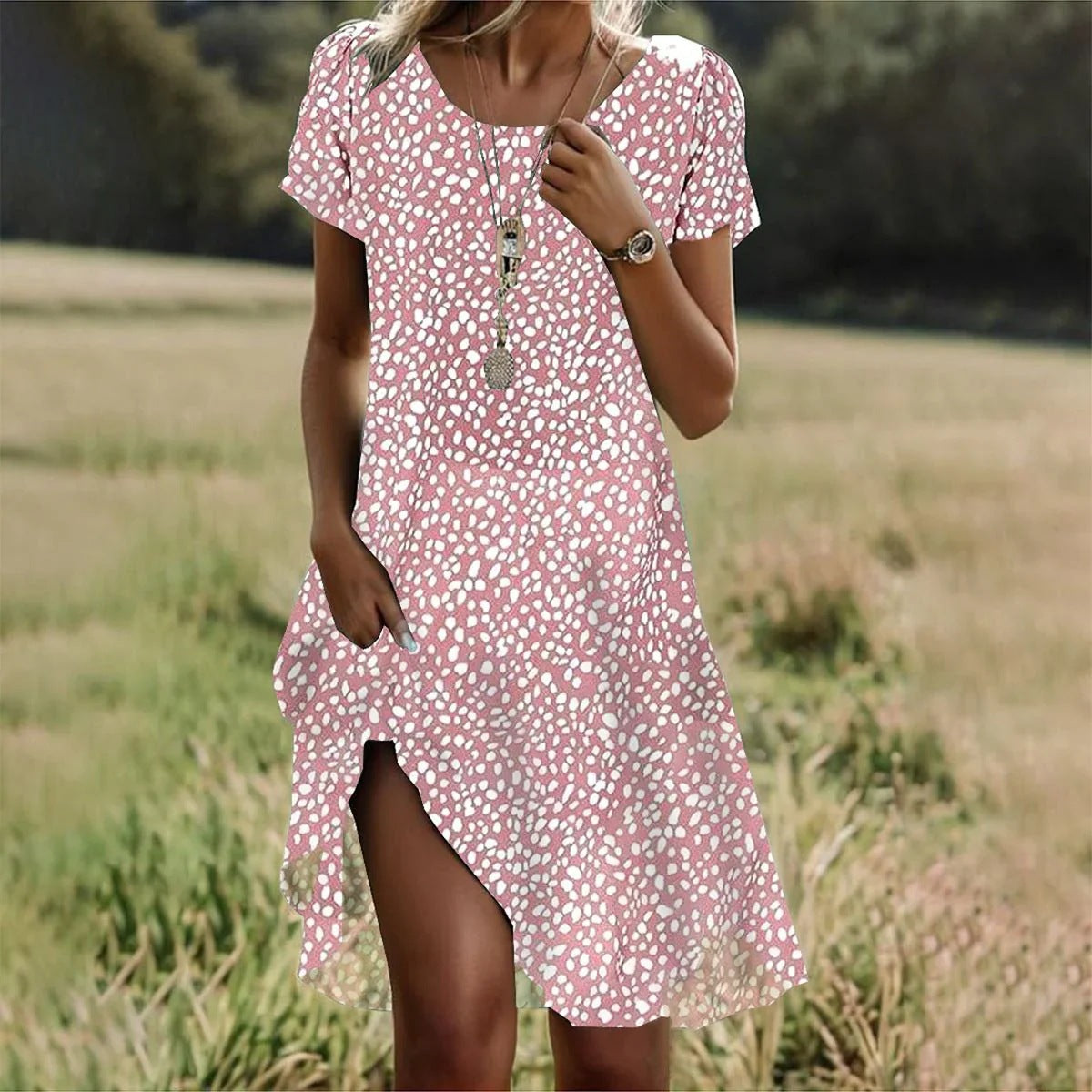BEAUMONT NICE | ROBE MIDI D'ÉTÉ POUR FEMMES