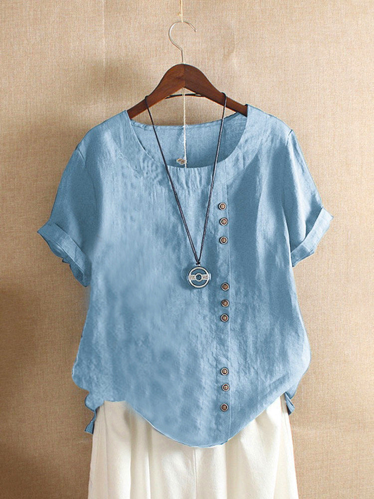 BEAUMONT NICE | BLOUSE EN COTON À BOUTONS POUR FEMMES