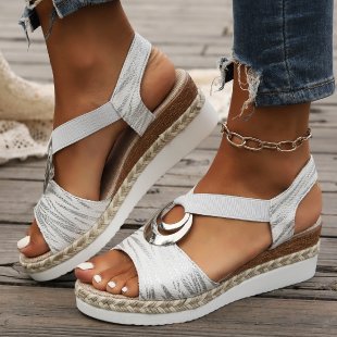 BEAUMONT NICE | SANDALES CLASSIQUES À TALON COMPENSÉ POUR FEMMES