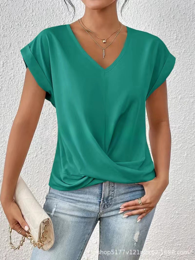 BEAUMONT NICE | T-SHIRT À COL EN V ÉLÉGANT POUR FEMME