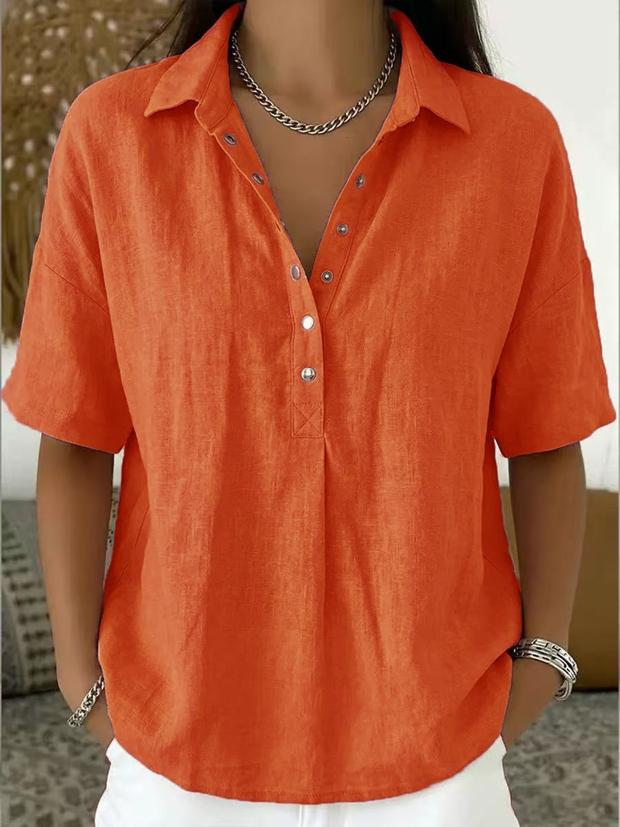 BEAUMONT NICE | CHIC BLOUSE COL V POUR FEMMES