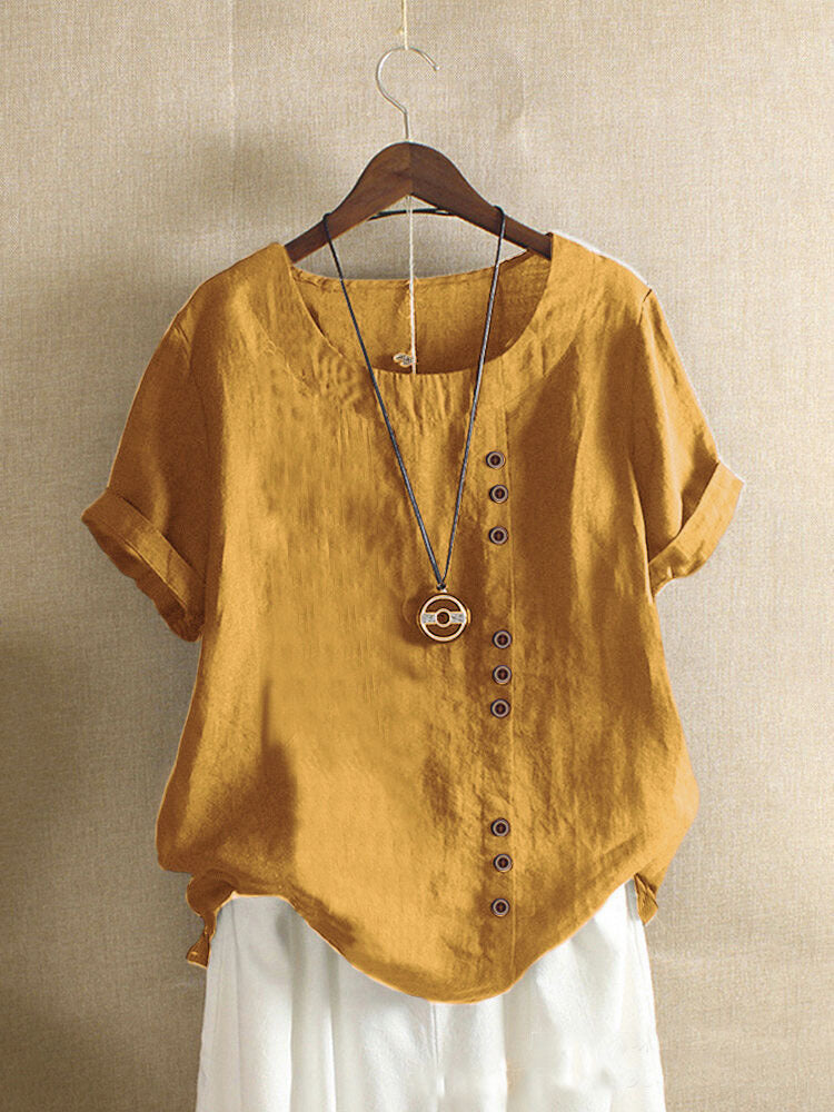 BEAUMONT NICE | BLOUSE EN COTON À BOUTONS POUR FEMMES