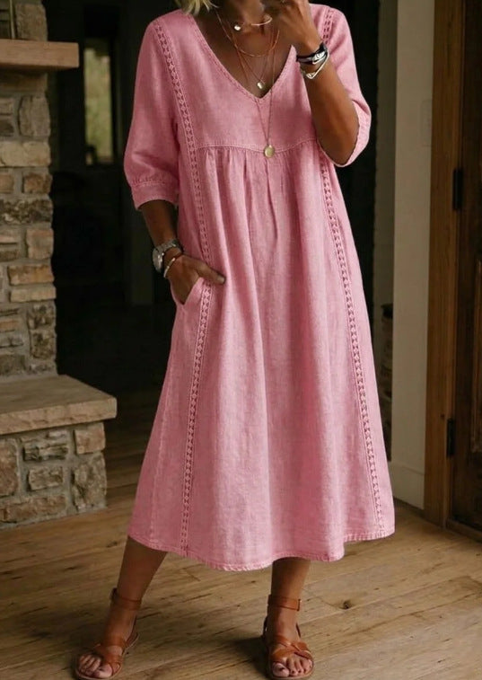 BEAUMONT NICE | ROBE EN DENIM ANCIEN À COUPE LOOSE POUR FEMMES