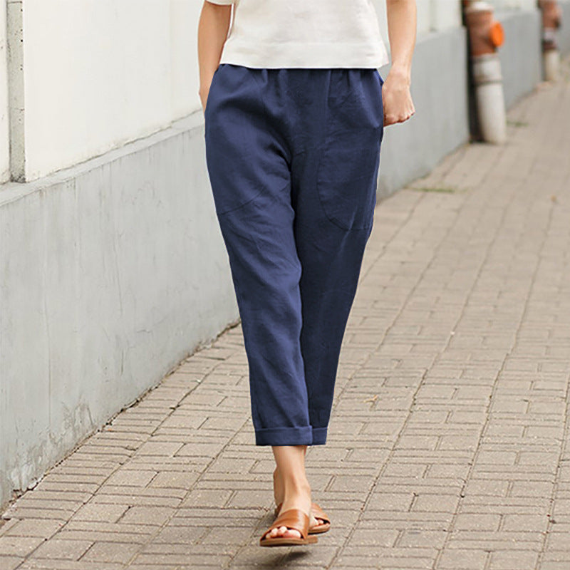 BEAUMONT NICE | PANTALON DROIT D'ÉTÉ POUR FEMMES