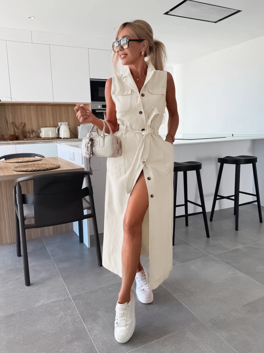 BEAUMONT NICE | ROBE EN JEAN MODERNE POUR FEMME
