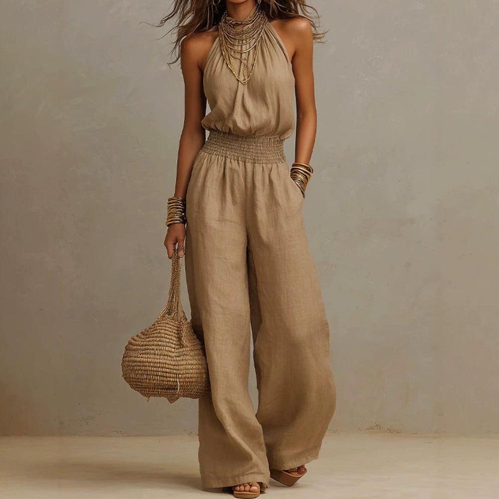 BEAUMONT NICE | CHIC SALOPETTE À JAMBES LARGES POUR FEMMES