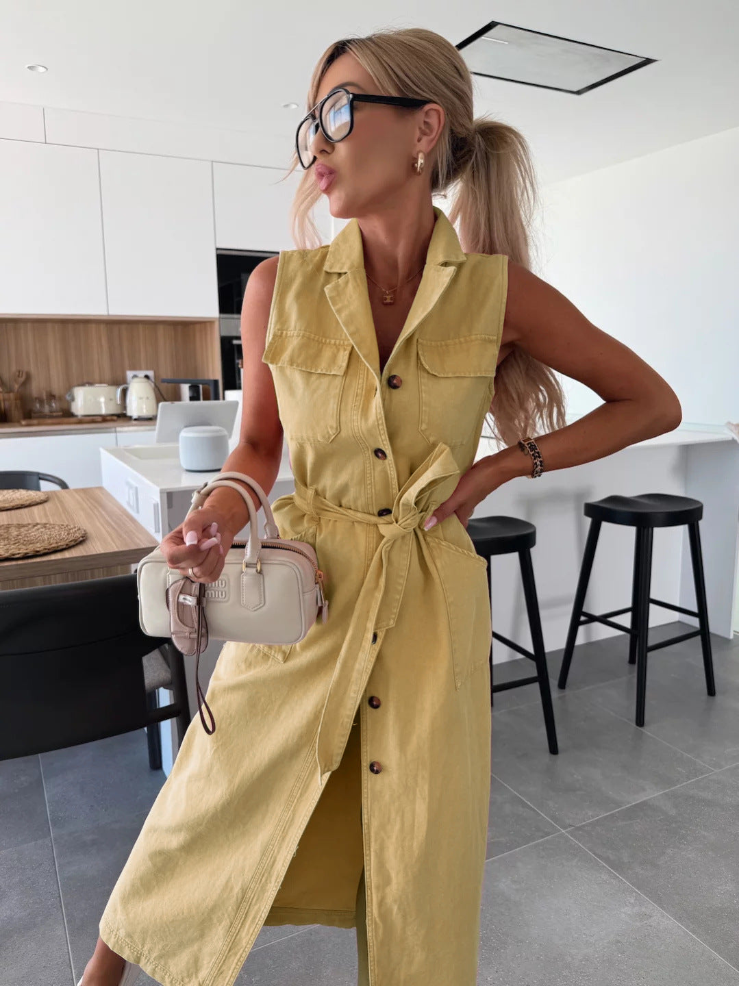 BEAUMONT NICE | ROBE EN JEAN MODERNE POUR FEMME