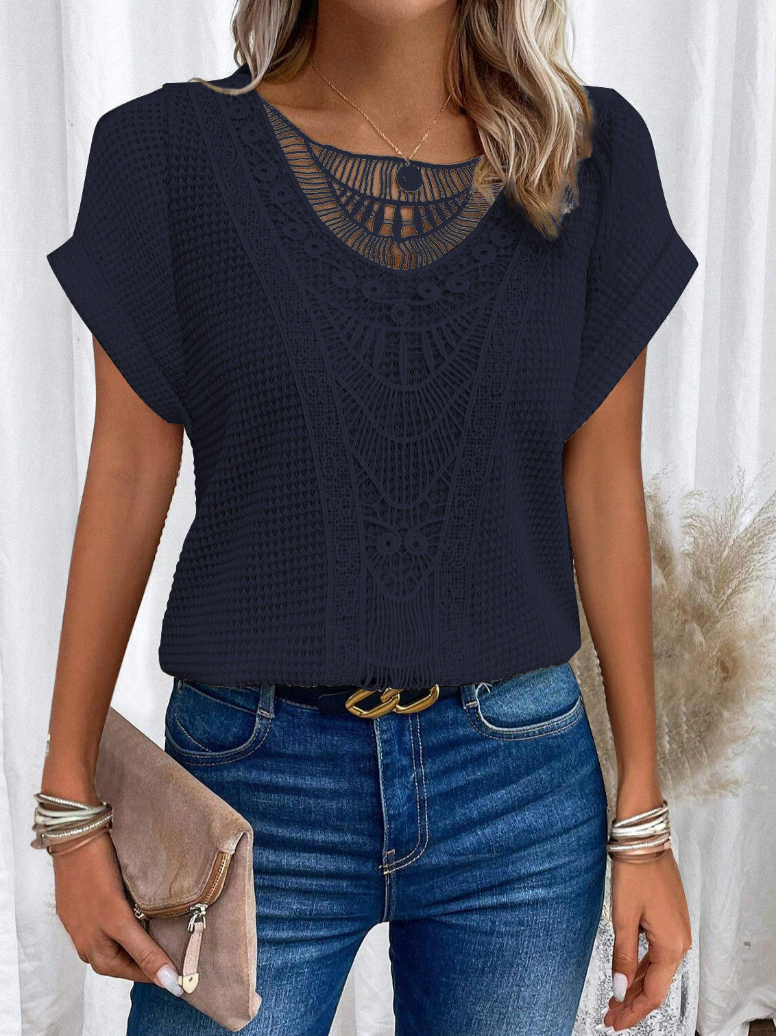 BEAUMONT NICE | T-SHIRT EN DENTELLE POUR FEMMES