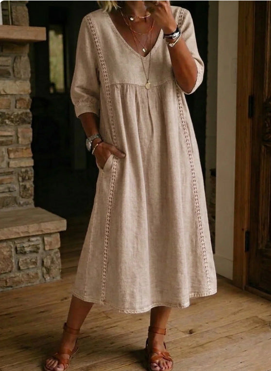 BEAUMONT NICE | ROBE EN DENIM ANCIEN À COUPE LOOSE POUR FEMMES