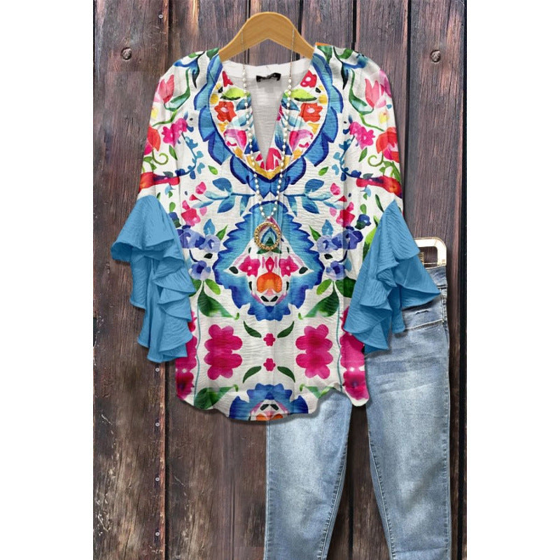 BEAUMONT NICE | BLOUSE À VOLANTS POUR FEMMES