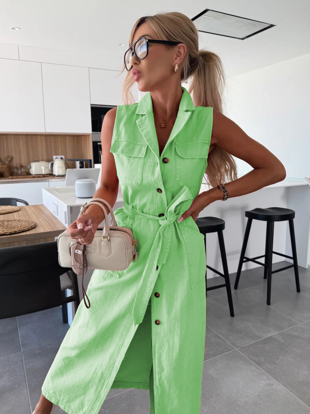 BEAUMONT NICE | ROBE EN JEAN MODERNE POUR FEMME