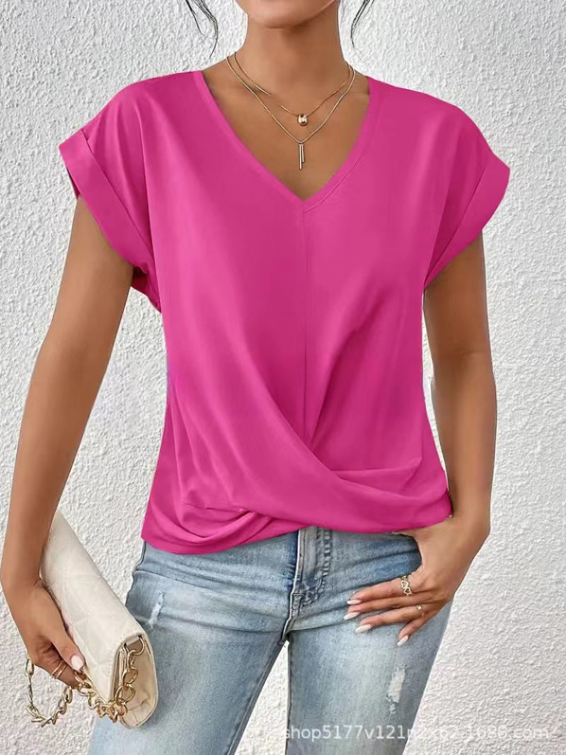 BEAUMONT NICE | T-SHIRT À COL EN V ÉLÉGANT POUR FEMME