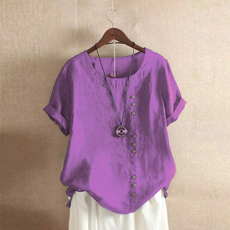 BEAUMONT NICE | BLOUSE EN COTON À BOUTONS POUR FEMMES