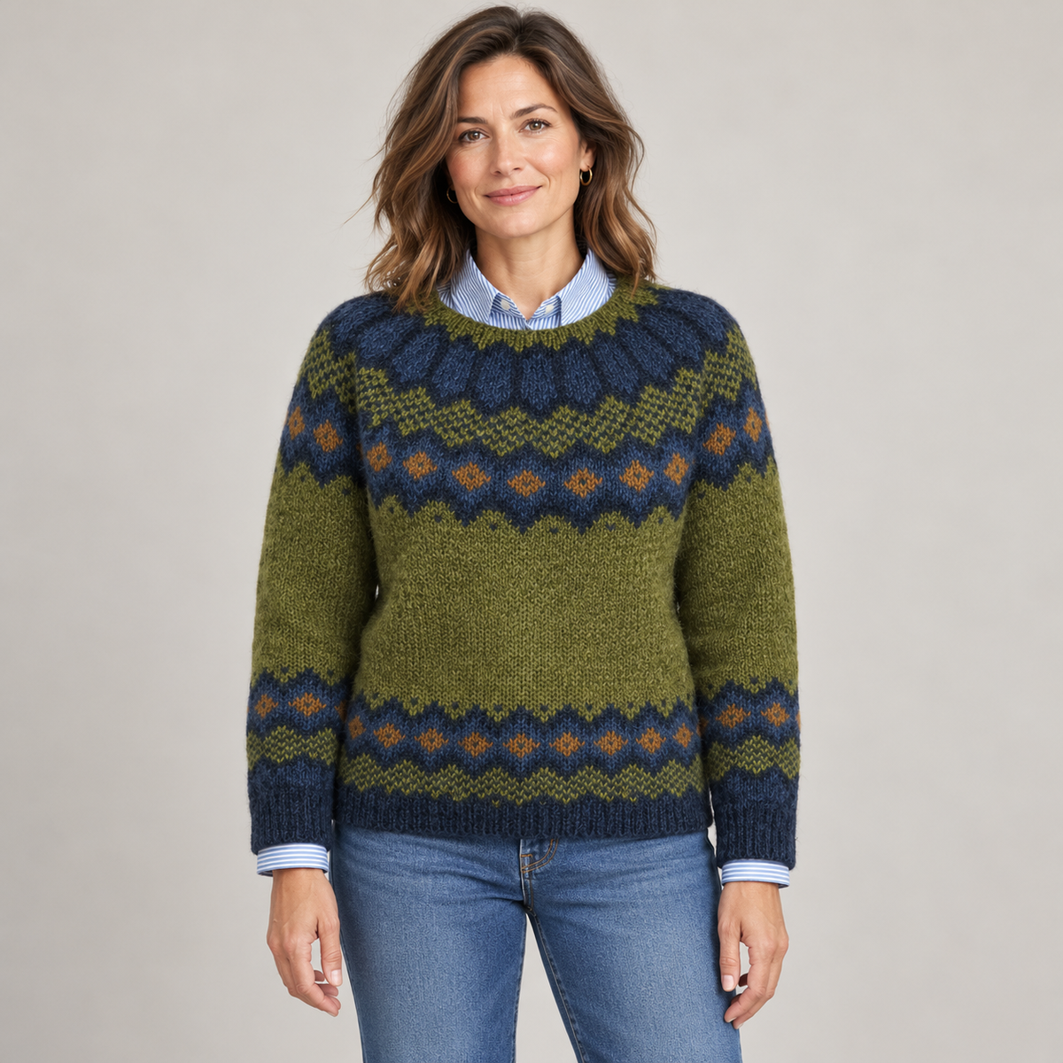 BEAUMONT NICE | SWEAT À MOTIF DIAMANT POUR FEMMES