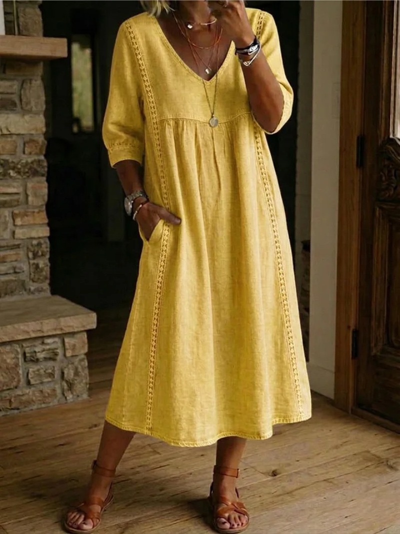 BEAUMONT NICE | ROBE À COL EN V POUR FEMMES