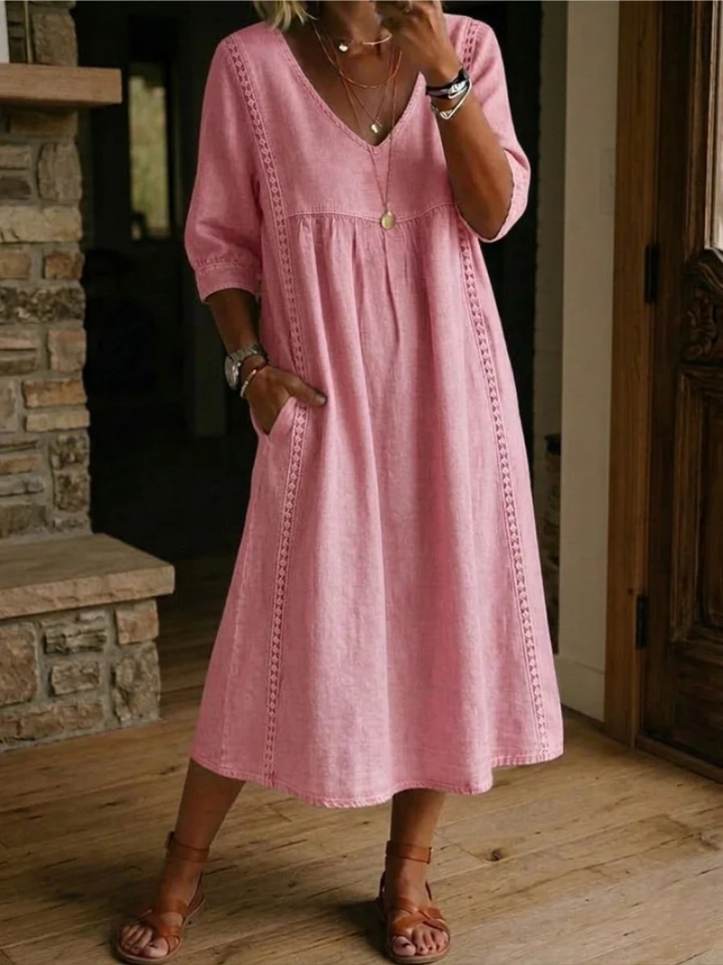 BEAUMONT NICE | ROBE À COL EN V POUR FEMMES